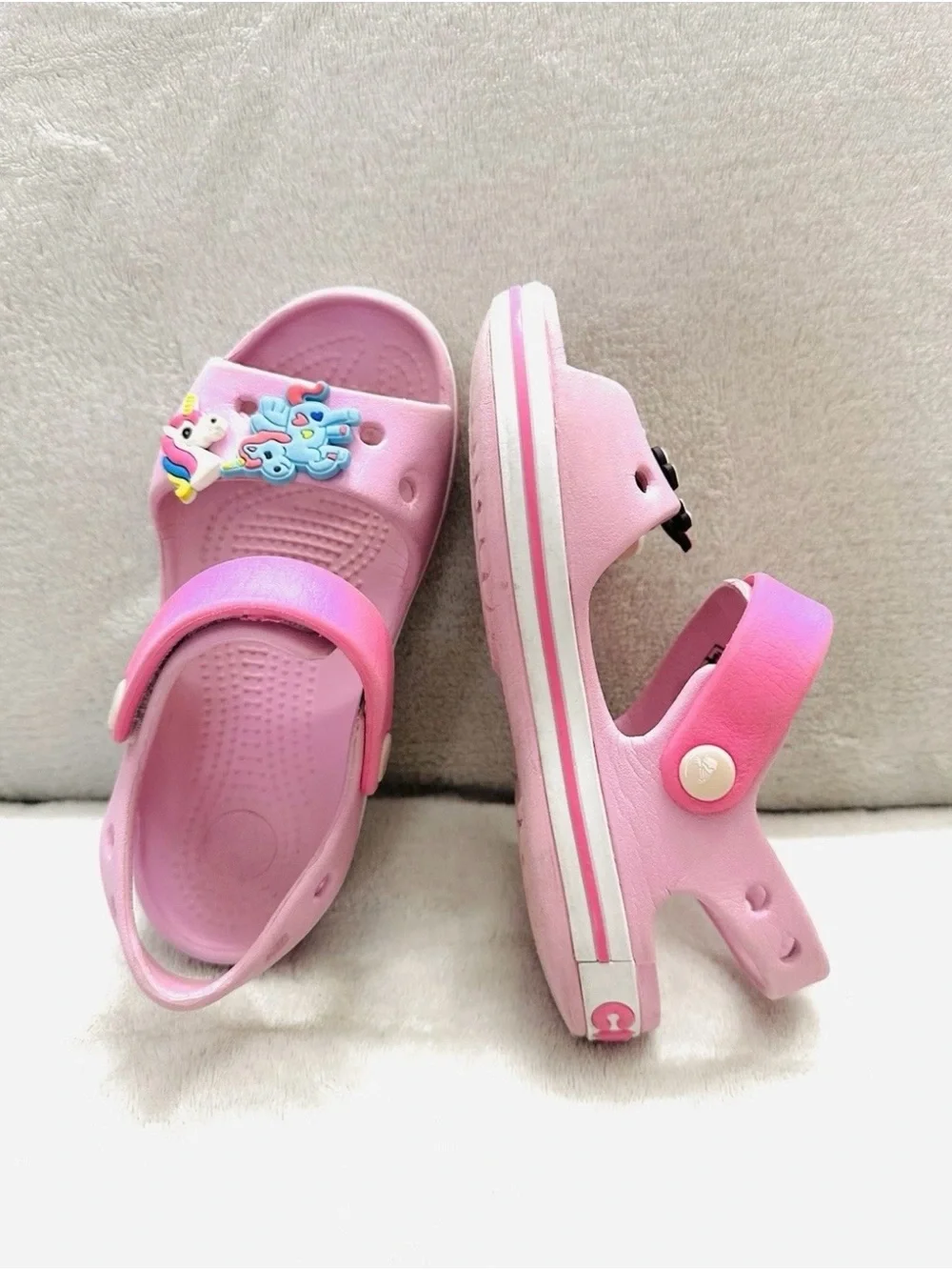 Big lot Girls Shoes,Sandals Size US 11/12 CROCS,Pixie Bloom Excellent Condition